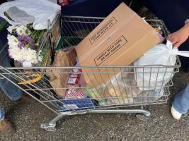 Food hub loaded trolley